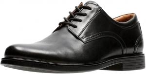 Мужские оксфорды Clarks Un Aldric Park, кожа, загар, черный