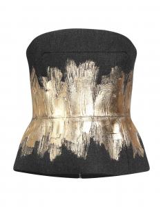 Топ Dries Van Noten, угольно-серый