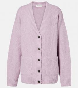 Альпака и шерстяной кардиган Dries Van Noten, Lilac
