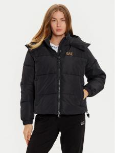 Пуховик стандартного кроя Ea7 Emporio Armani, черный