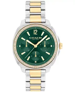 Женские часы Kitt с двухцветным браслетом из нержавеющей стали, 34 мм COACH