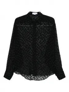 Рубашка в горошек Stella Mccartney, черный