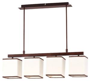 Подвесной светильник Licht-Erlebnisse KUBU, 70x13x70 см цвет braun/beige