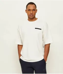 Футболка loose fit Ea7, экрю