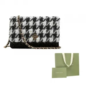 VANESSA HOGAN Сумка через плечо из белой телячьей кожи с ромбовидным тиснением Regular Women's White, Aurora Square Bag-Black