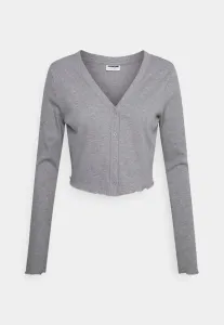 Укороченный кардиган drakey с длинными рукавами. Noisy May, Mottled Light Grey