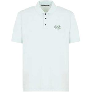 EMPORIO ARMANI Футболка-поло EA7 SS25 мужская светло-зеленая