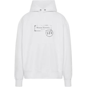 Хлопковый худи Maison Margiela, белый