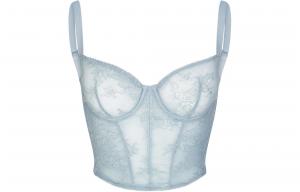 Свадебная серия SKIMS ультратонкое кружевное корсетное боди женское деним