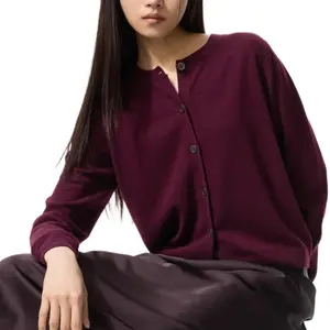 Кашемировый свитер Women's UNIQLO, темно-красный