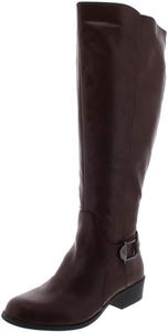 Женские модные сапоги Alfani Kallumm из ткани с круглым носком и средней длиной голенища, Brown