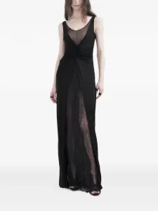 Платье со сборками Yehuafan, черный