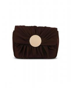 Женская мини-сумка через плечо Romie с плиссировкой Jewel Badgley Mischka, Brown