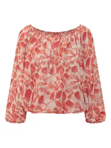 Топ с открытыми плечами и принтом Toru CHIARA BONI La Petite Robe, красный