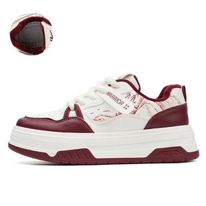 WARRIOR Женские кроссовки бежево-бордового цвета