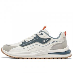 Стойкие к скольжению и истиранию повседневные туфли Warrior низкие мужские бежево-серо-голубые
