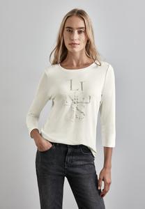 Топ с длинными рукавами Street One, молочный