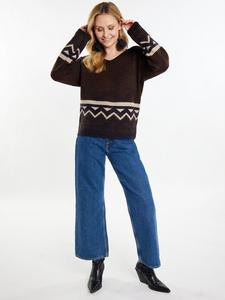 Пуловер Usha, коричневый