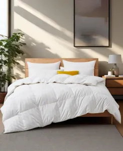 Пуховое одеяло на все сезоны, плотность ткани 500 нитей, размер Full Unikome, белый