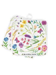 Mr. & Mrs. Panda Набор из 2 весенних прихваток с надписью, выполненной в ярких цветах