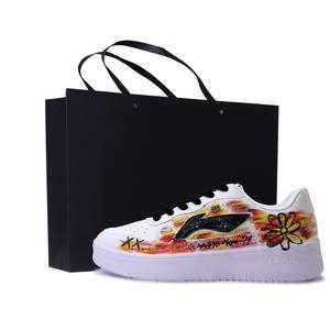 LINING Кроссовки Pontoon Boats износостойкие, легкие и дышащие, низкие, для скейтбординга, унисекс, белые, красные, черные