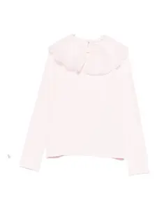 Хлопковая блузка Miss Grant Kids, розовый