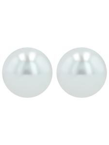 Adeliás Женские серьги - серьги-гвоздики из нержавеющей стали с белой жемчужиной