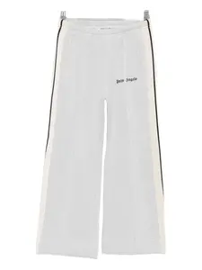 Трикотажные брюки с логотипом Palm Angels Kids, серый