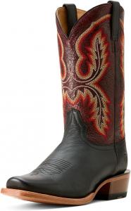 Мужские западные сапоги Ariat Hybrid Roughstock с квадратным носком, черный