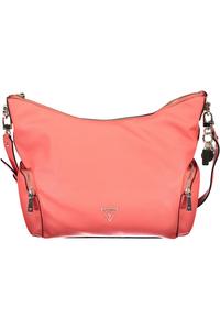 Женская сумка Guess Jeans с двумя внешними карманами на молнии, розовый