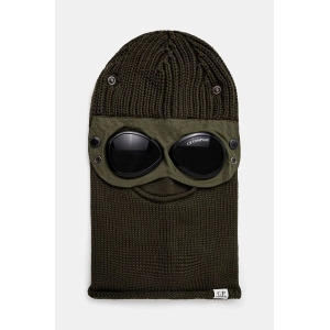 C.P. Company Шерстяная балаклава Company Ski Mask, зеленый