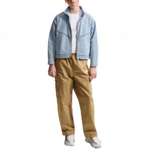 Детская куртка с воротником стойкой, умеренная Nike, светло armory синий/светло armory синий/wheat желтый/светло armory синий