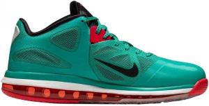 Новые кроссовки Nike Lebron IX Low зеленого, черного и красного цвета, Green