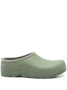 Мюли с логотипом Hunter, зеленый