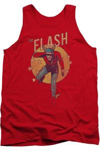 Майка для взрослых DC Comics Flash Circle & Stars Gildan, красный