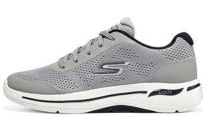 Go Walk Arch Fit Кроссовки для жизни Мужские низкие серые/белые Skechers