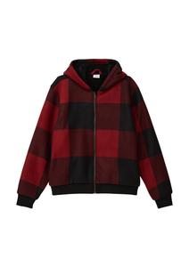 Толстовка с капюшоном на молнии s.Oliver, Bordeaux/Ruby Red/Black