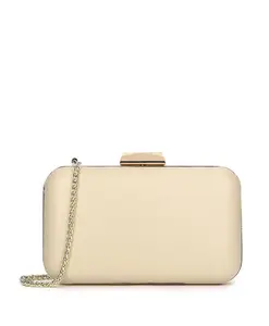Кремовый клатч Kazar, бежевый