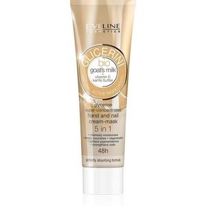 Eveline Глицериновая крем-маска для рук и ногтей 5 в 1 с биокозьим молоком и витамином Е 100мл, Eveline Cosmetics