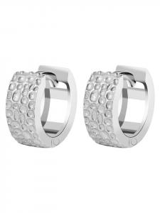 Adeliás Женские серьги - серьги-кольца на шарнирах из серебра 925 пробы