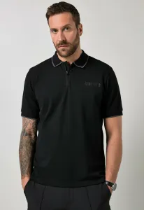 Футболка-Поло flexnamic для гольфа с коротким рукавом и застежкой-молнией до размера 7xl Jp1880, Black