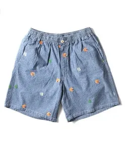 Мужские шорты Houston Chambray с вышивкой по всей поверхности Select Brands, цвет Dark Indigo