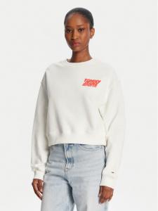 Свободный крой толстовки DW0DW21345 Tommy Jeans, белый
