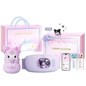 Пояс для прогревания живота с управлением через приложение, снимает боль в животе, термотерапевтический вибрационный массаж YP M06 Sanrio