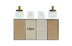 Набор миниатюр духов Chloe из четырех флаконов Eau De Toilette цветочно-фруктовый аромат 5мл*4 Chloé
