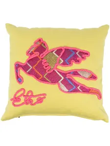 Подушка с вышивкой Etro Home, зеленый