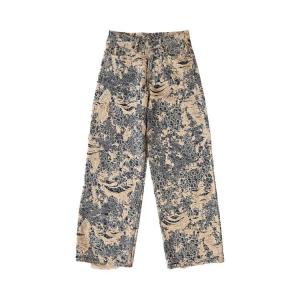 Джинсы Acne Studios 1981 Fit Denim Distressed Monogram Jeans, Mid Blue