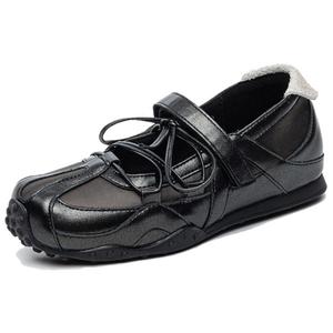 BENZI Мэри Джейн туфли женские черно-серые серебристо-голубые бежево-фиолетовые розово-серебристые панк бежево-фиолетовые розовые, цвет Beige Purple Pink