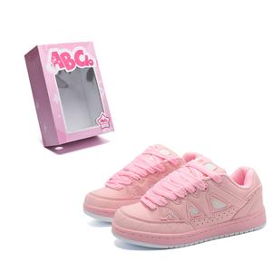 ABCIO Кроссовки для скейтбординга унисекс, низкие, розовые/желтые/белые/черные