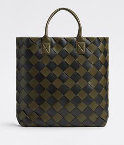 Сумка-шоппер Bottega Veneta, черный/горчичный